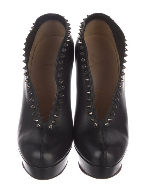 Christian Louboutin Spike Accents Leather Pumps
