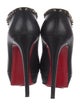 Christian Louboutin Spike Accents Leather Pumps