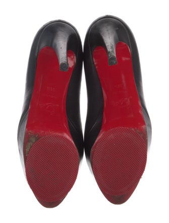 Christian Louboutin Spike Accents Leather Pumps