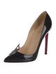 Christian Louboutin Patent Leather Crystal Embellishments Pumps