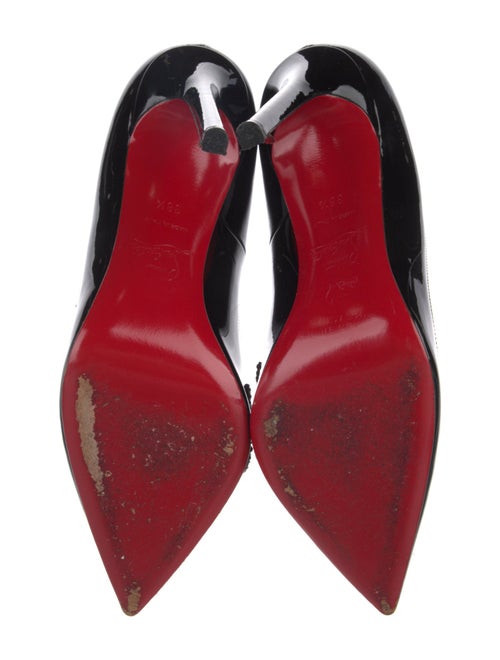 Christian Louboutin Patent Leather Crystal Embellishments Pumps