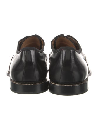 Christian Louboutin Leather Chain-Link Accents Oxfords