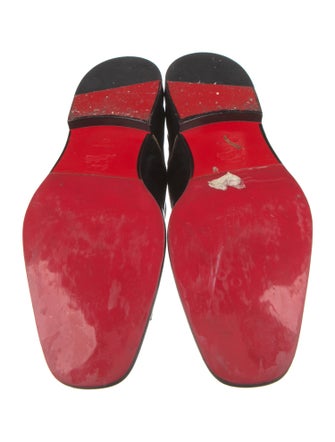 Christian Louboutin Leather Chain-Link Accents Oxfords