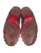 Christian Louboutin Spike Accents Denim Loafers