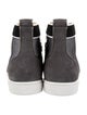Christian Louboutin Mesh Leather Trim Embellishment Sneakers