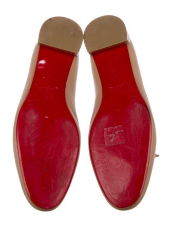 Christian Louboutin Spike Accents Leather Ballet Flats