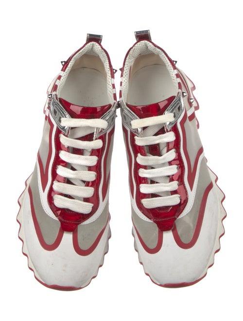 Christian Louboutin Spike Accents Mesh Sneakers