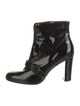 Christian Louboutin Patent Leather Leather Trim Embellishment Boots