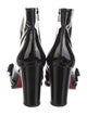 Christian Louboutin Patent Leather Leather Trim Embellishment Boots