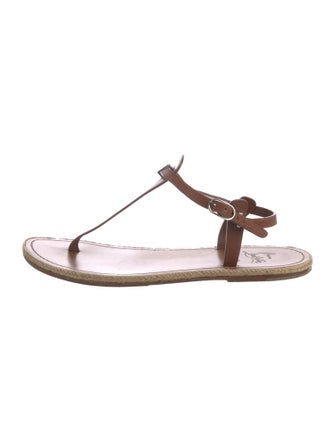 Christian Louboutin Leather T-Strap Sandals