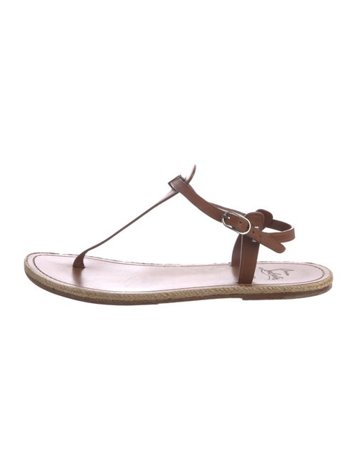 Christian Louboutin Leather T-Strap Sandals