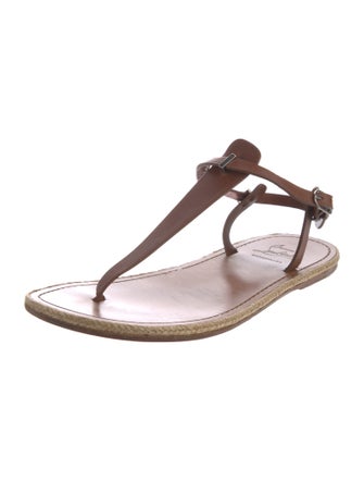 Christian Louboutin Leather T-Strap Sandals