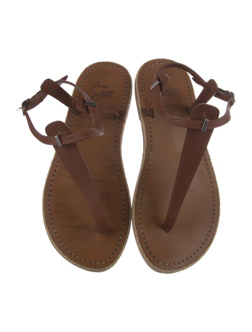 Christian Louboutin Leather T-Strap Sandals