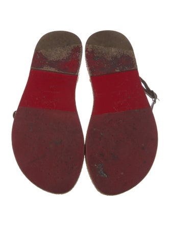 Christian Louboutin Leather T-Strap Sandals