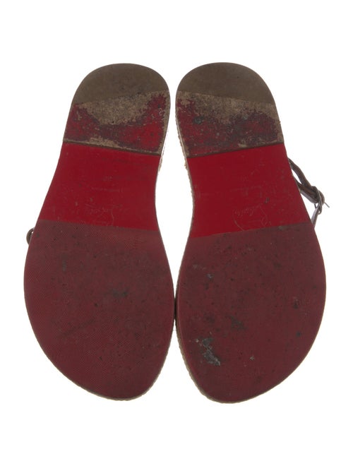 Christian Louboutin Leather T-Strap Sandals