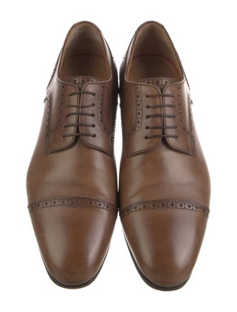 Christian Louboutin Leather Lasercut Accents Brogues