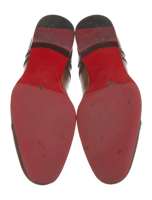 Christian Louboutin Leather Lasercut Accents Brogues