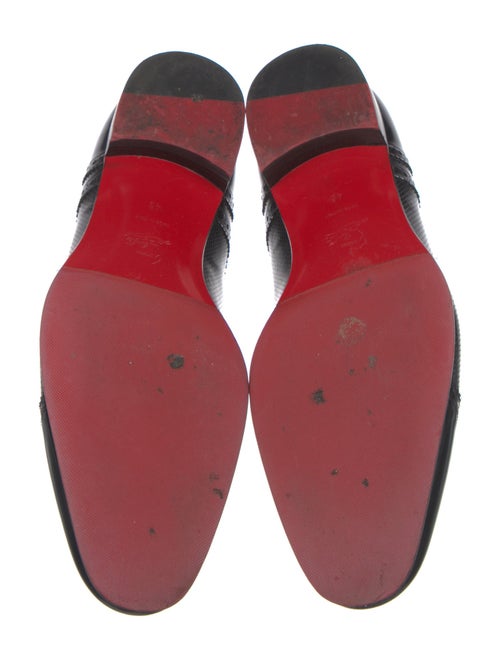 Christian Louboutin Leather Lasercut Accents Brogues