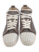 Christian Louboutin Spike Accents Suede Sneakers