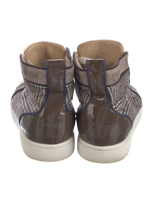 Christian Louboutin Spike Accents Suede Sneakers
