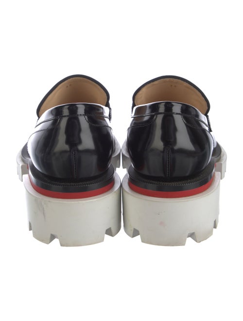 Christian Louboutin Patent Leather Chain-Link Accents Loafers