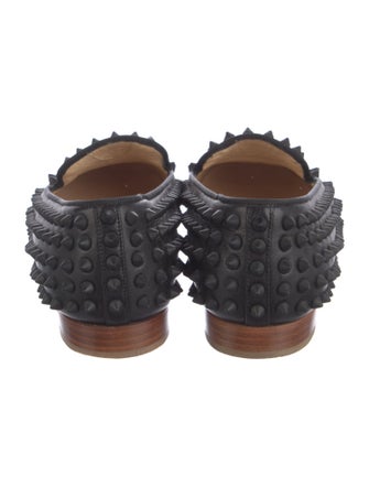 Christian Louboutin Spike Accents Leather Loafers