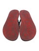 Christian Louboutin Spike Accents Rubber Flip Flops