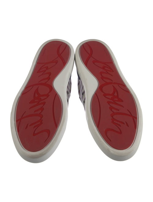 Christian Louboutin Canvas Striped Sneakers