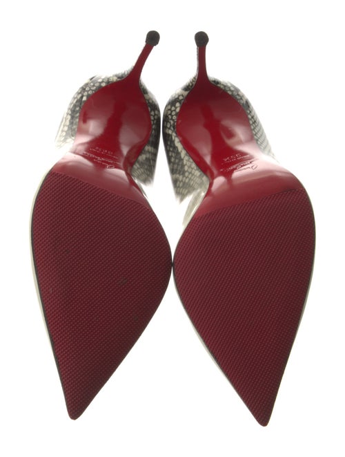 Christian Louboutin Patent Leather Animal Print Pumps