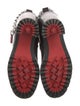 Christian Louboutin Spike Accents Leather Combat Boots