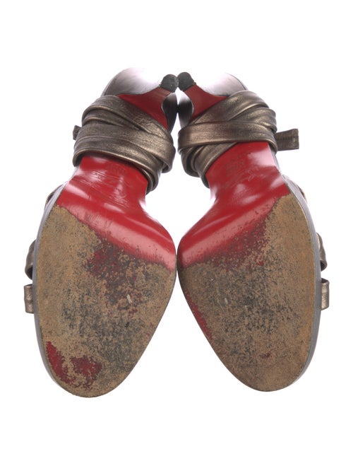 Christian Louboutin Leather Braided Accents Sandals