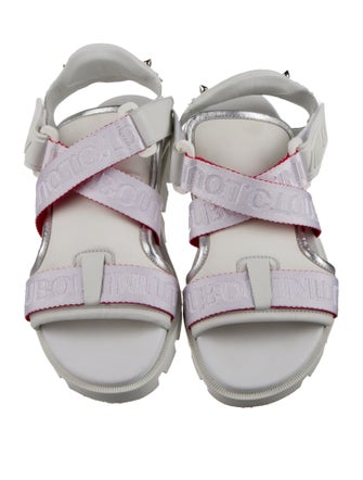 Christian Louboutin Spike Accents Leather Sandals