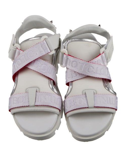 Christian Louboutin Spike Accents Leather Sandals