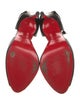 Christian Louboutin Leather Bow Accents D'Orsay Pumps