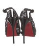 Christian Louboutin Leather Lasercut Accents Slingback Pumps