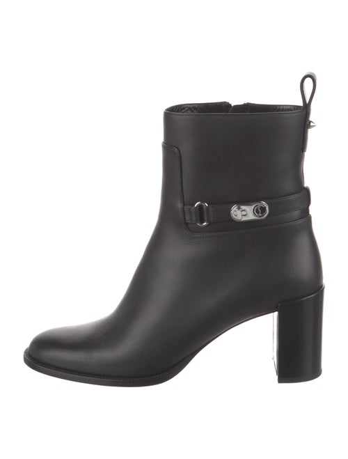Christian Louboutin Leather Studded Accents Boots