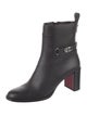 Christian Louboutin Leather Studded Accents Boots