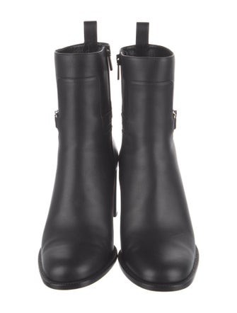 Christian Louboutin Leather Studded Accents Boots