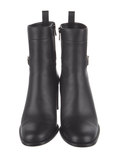 Christian Louboutin Leather Studded Accents Boots