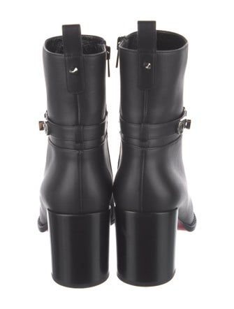 Christian Louboutin Leather Studded Accents Boots
