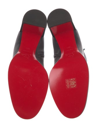 Christian Louboutin Leather Studded Accents Boots