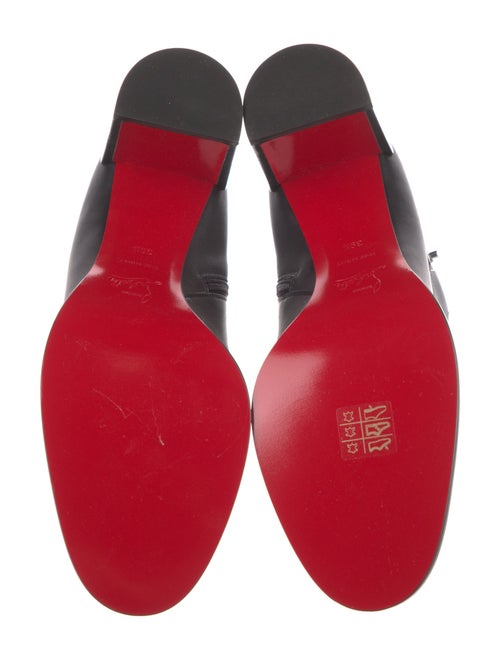 Christian Louboutin Leather Studded Accents Boots