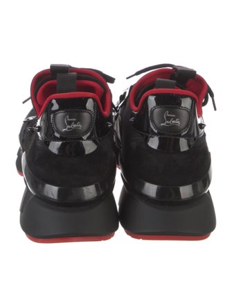 Christian Louboutin Leather Studded Accents Athletic Sneakers
