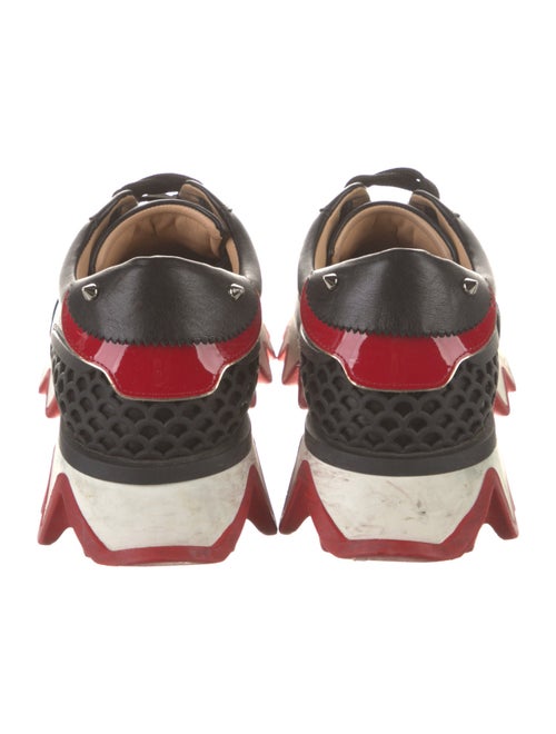 Christian Louboutin Spike Accents Leather Sneakers