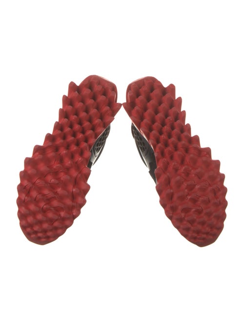 Christian Louboutin Spike Accents Leather Sneakers