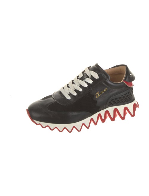Christian Louboutin Spike Accents Leather Sneakers