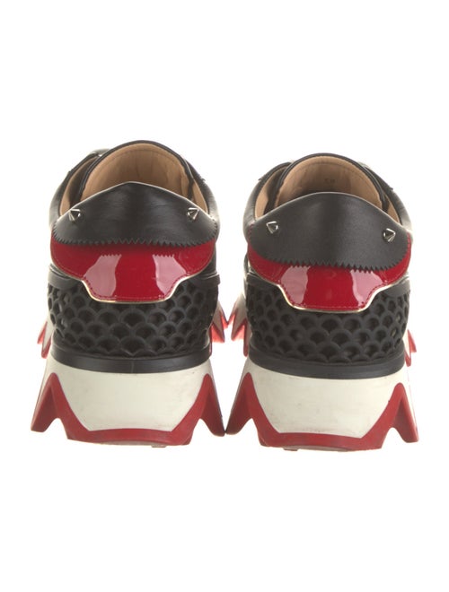 Christian Louboutin Spike Accents Leather Sneakers