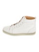Christian Louboutin Spike Accents Leather Sneakers