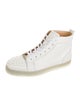 Christian Louboutin Spike Accents Leather Sneakers