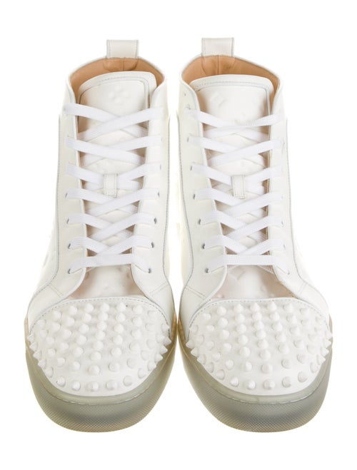 Christian Louboutin Spike Accents Leather Sneakers